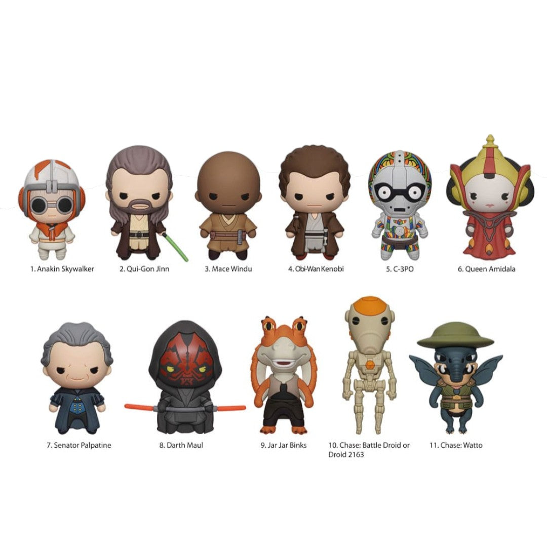 Star Wars 3D PVC Bag Clips The Phantom Menace