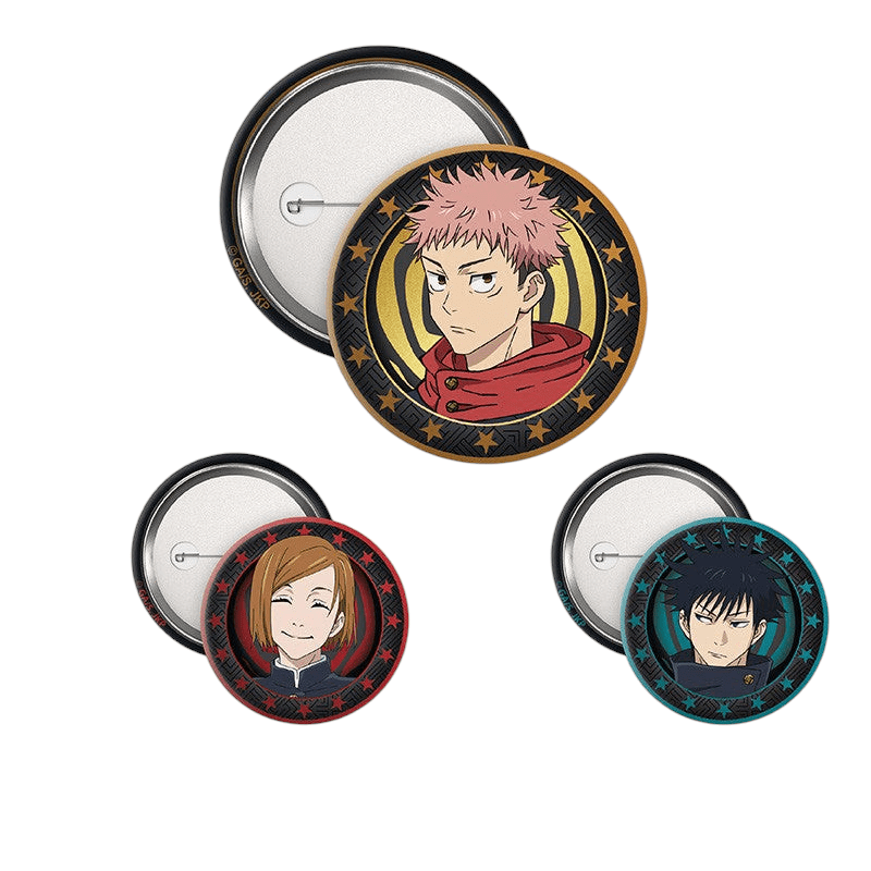Yuji, Megumi & Nobara badgeset – Jujutsu Kaisen - Fans Geek Storeproduct_type#ABYstyle
