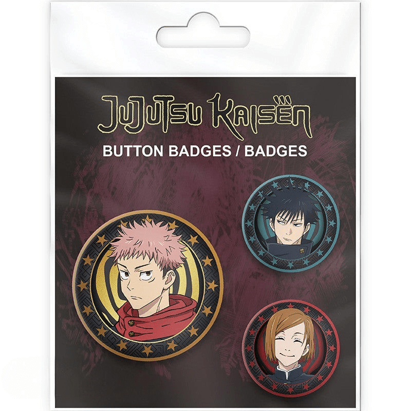 Yuji, Megumi & Nobara badgeset – Jujutsu Kaisen - Fans Geek Storeproduct_type#ABYstyle